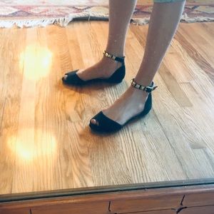 Forever 21 Studded Suede Flats